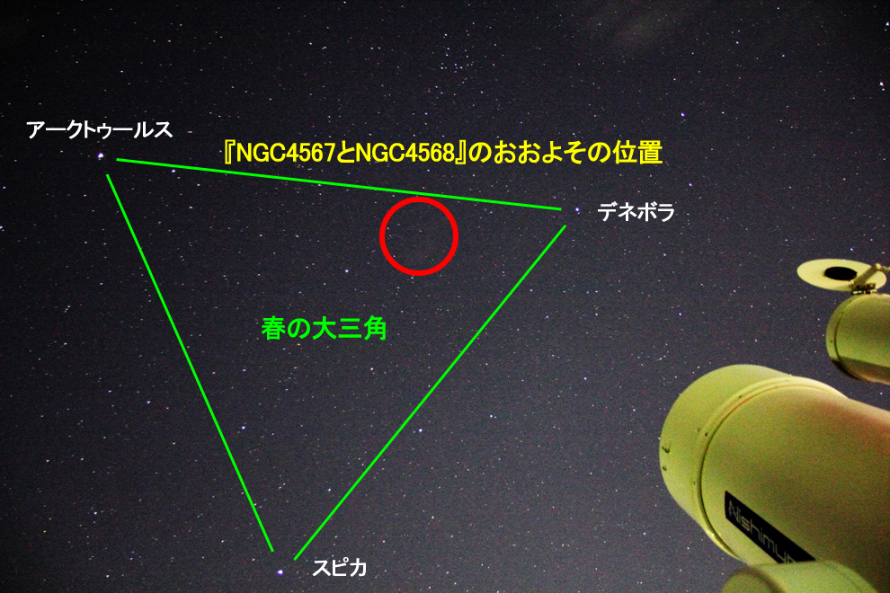 wNGC4567NGC4568x̂悻̈ʒu