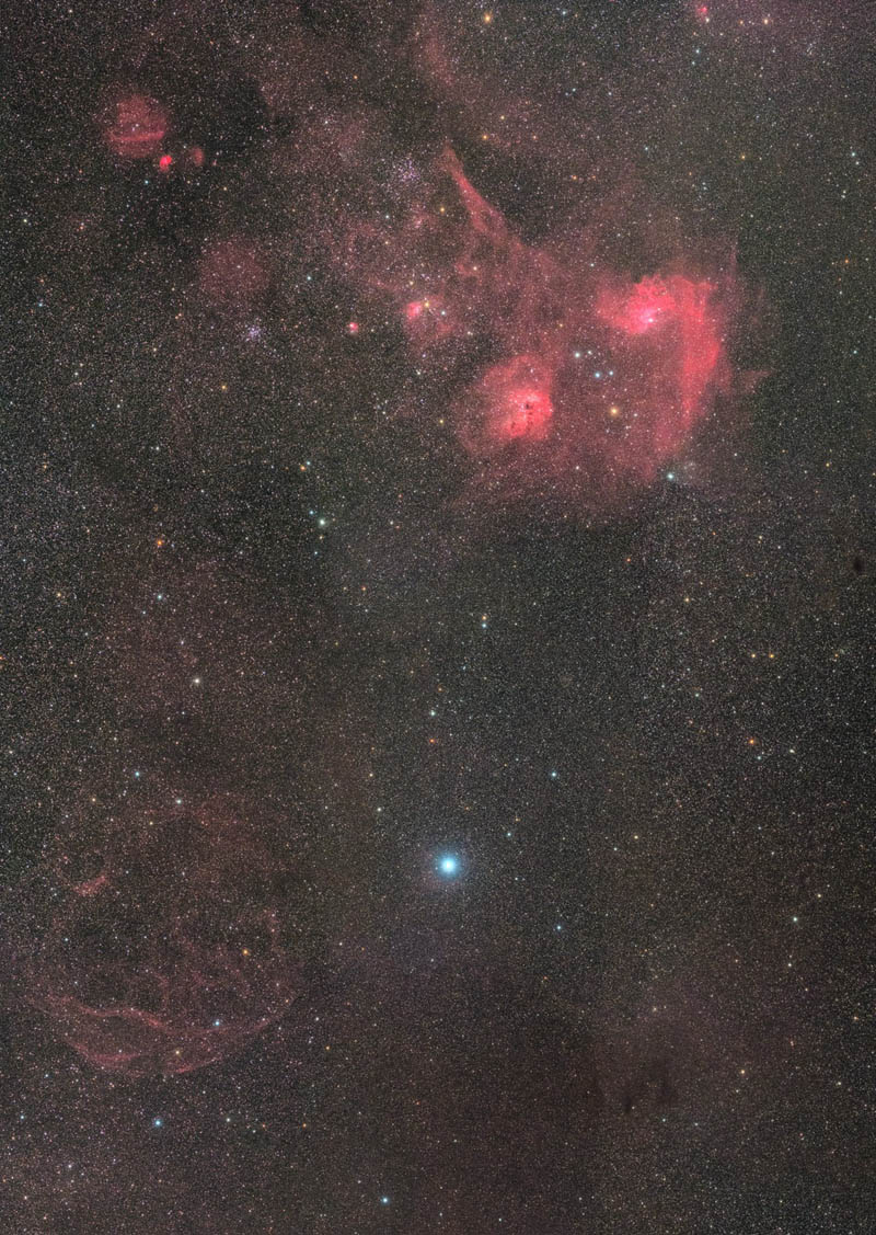 勾玉(マガタマ)〜レムナント (IC405, Sh2-240)
