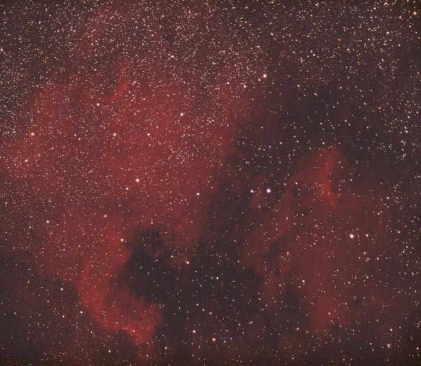 北アメリカ星雲とペリカン星雲