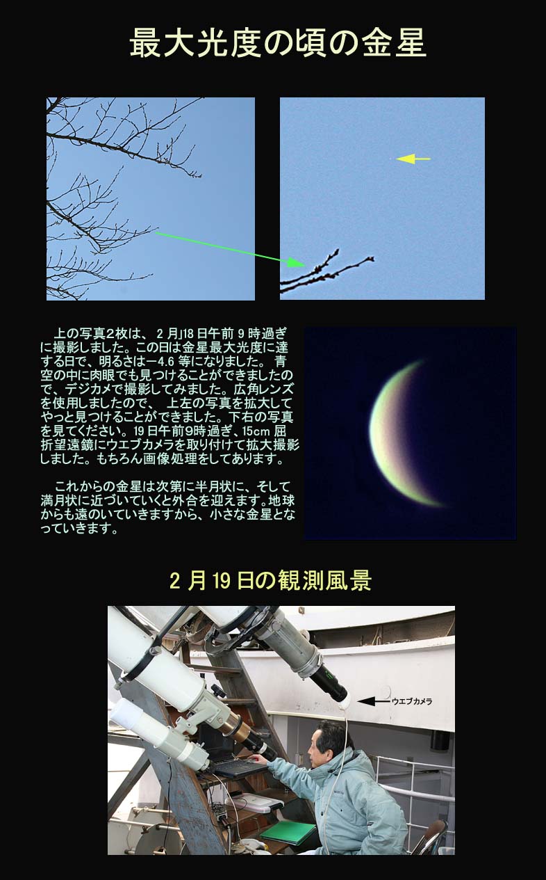 2006年 最大光度の金星
