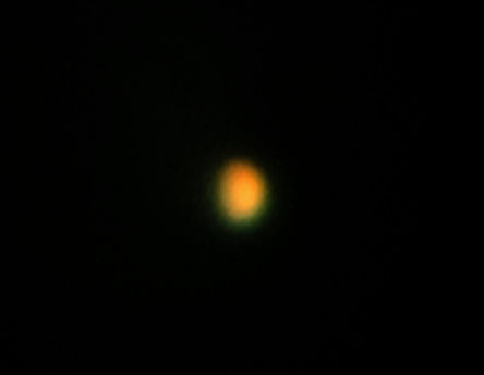 西方最大離角の水星