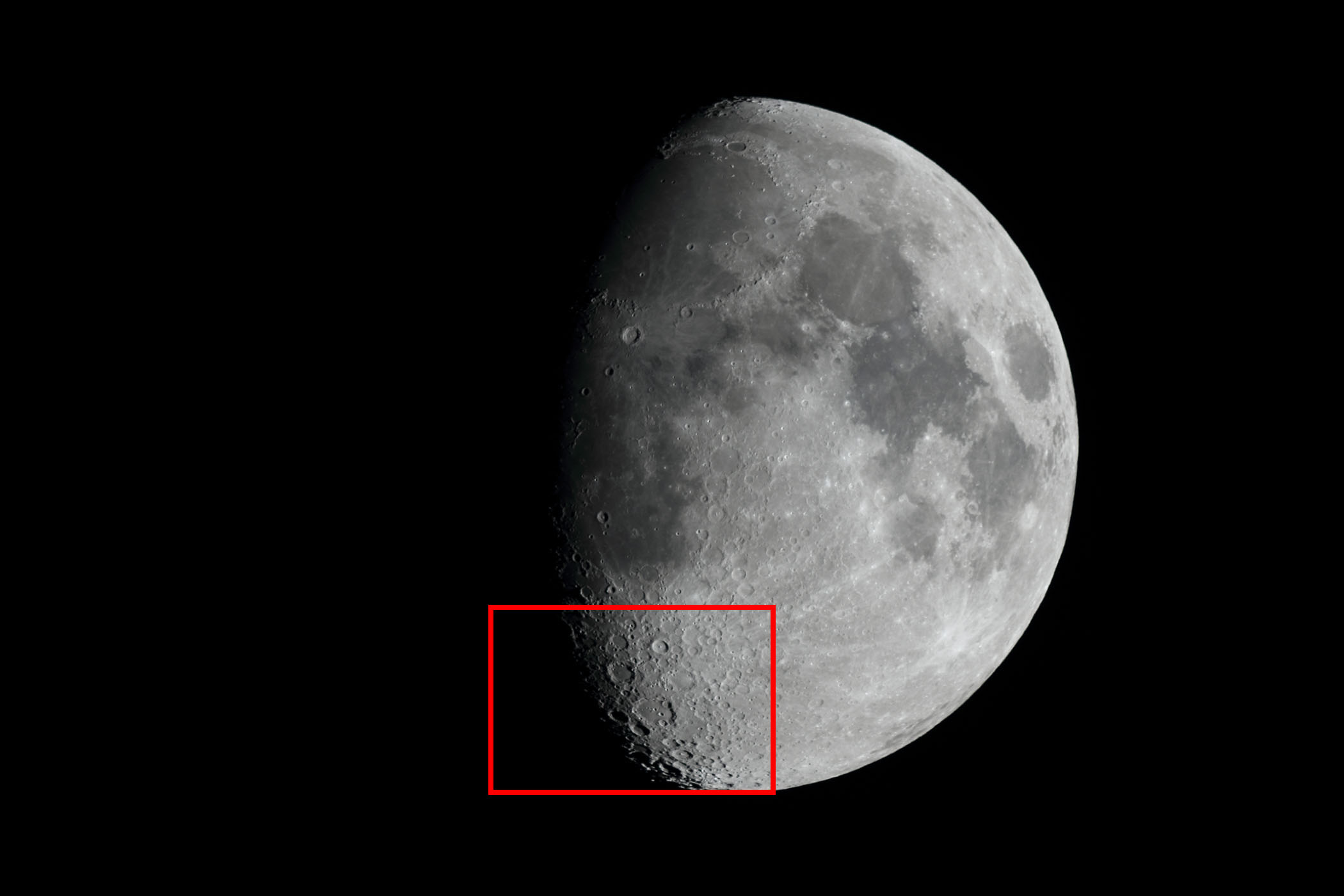 『月(月齢9.7)ティコ・クラヴィウス付近』(2026年1月28日)