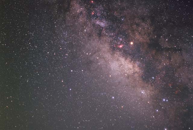 天の川と火星